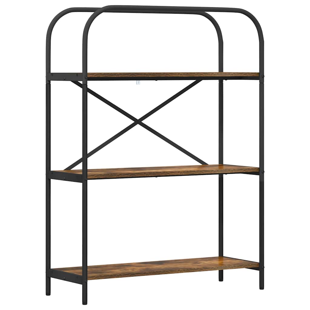 Bücherregal Geräucherte Eiche 80 x 30 x 109 cm Holzwerkstoff