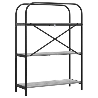 vidaXL Bücherregal Graues Sonoma 80 x 30 x 109 cm Holzwerkstoff