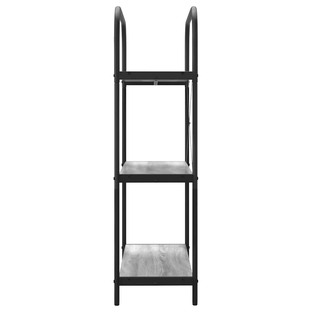 vidaXL Bücherregal Graues Sonoma 80 x 30 x 109 cm Holzwerkstoff