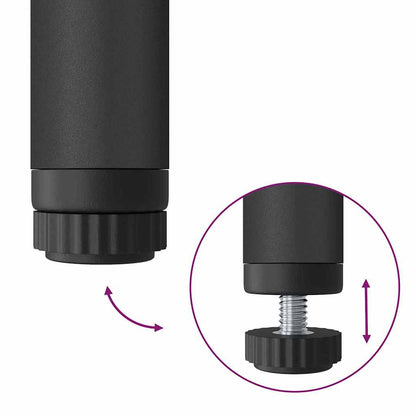 Bücherregal Schwarz Eichen-Optik 60 x 30 x 183 cm Holzwerkstoff