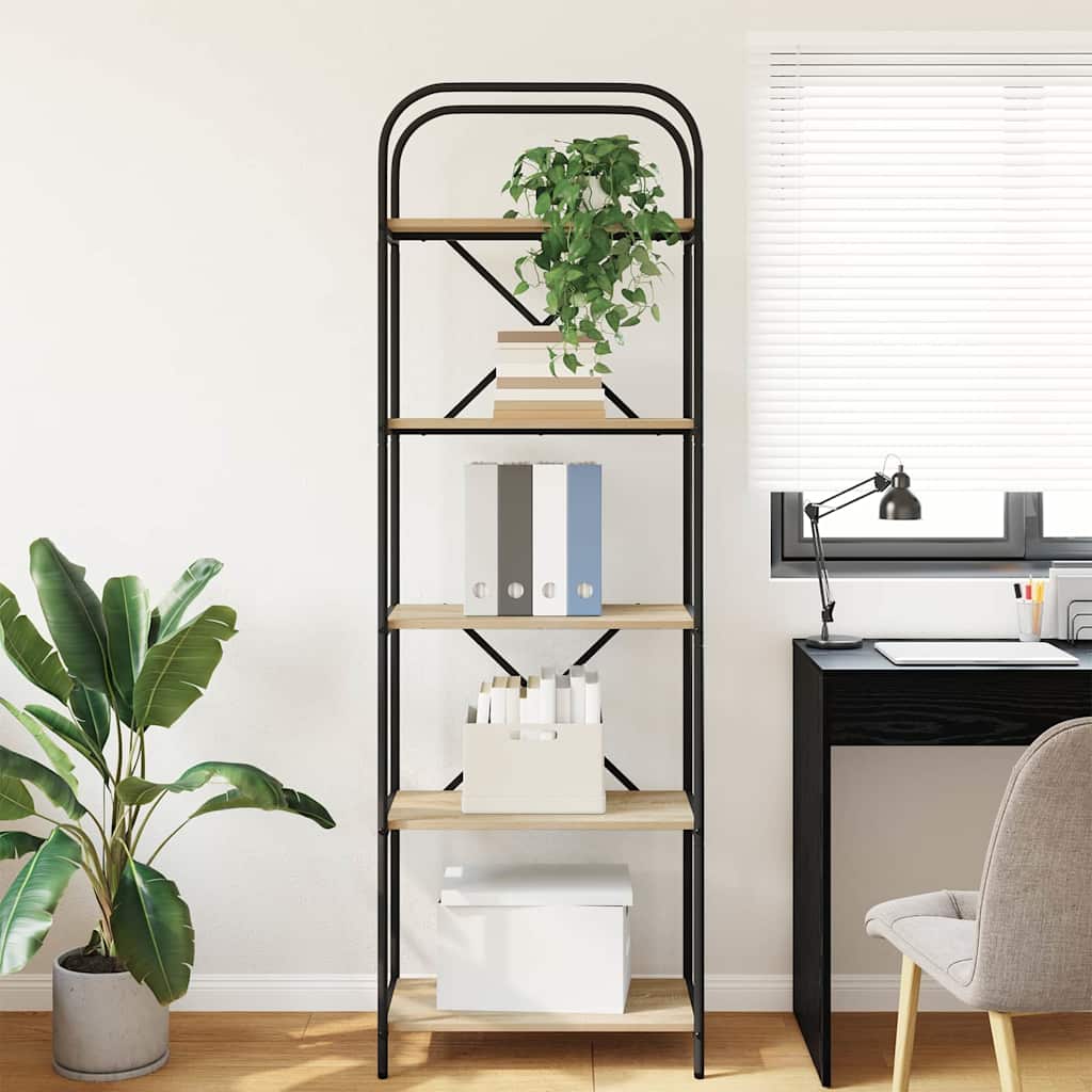 vidaXL Bücherregal Sonoma-Eiche 60 x 30 x 183 cm Holzwerkstoff