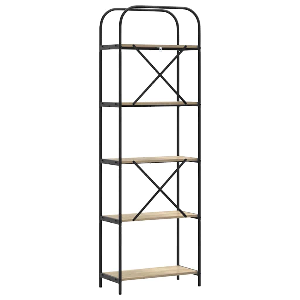 vidaXL Bücherregal Sonoma-Eiche 60 x 30 x 183 cm Holzwerkstoff