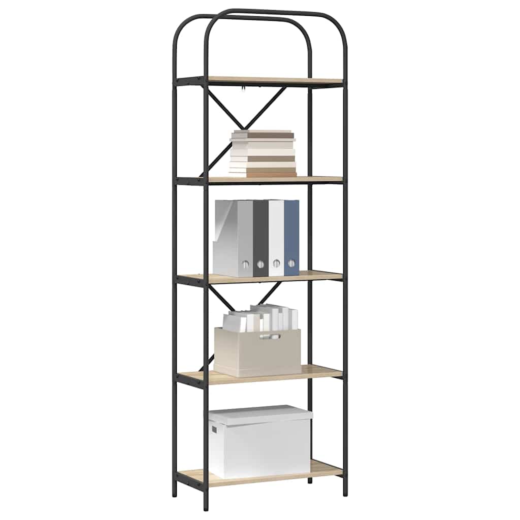 vidaXL Bücherregal Sonoma-Eiche 60 x 30 x 183 cm Holzwerkstoff