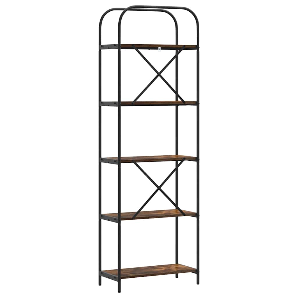 Bücherregal Geräucherte Eiche 60 x 30 x 183 cm Holzwerkstoff