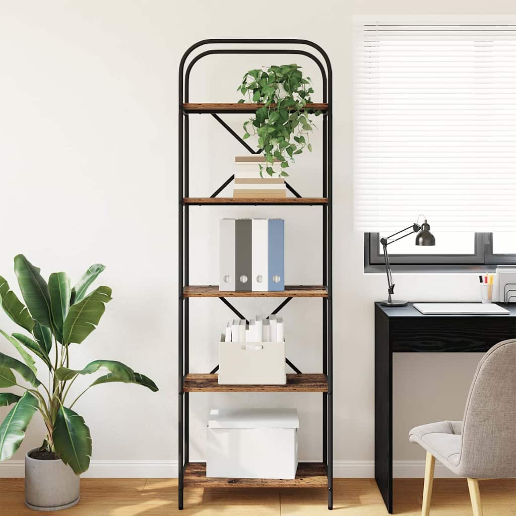 vidaXL Bücherregal Altholz 60 x 30 x 183 cm Holzwerkstoff