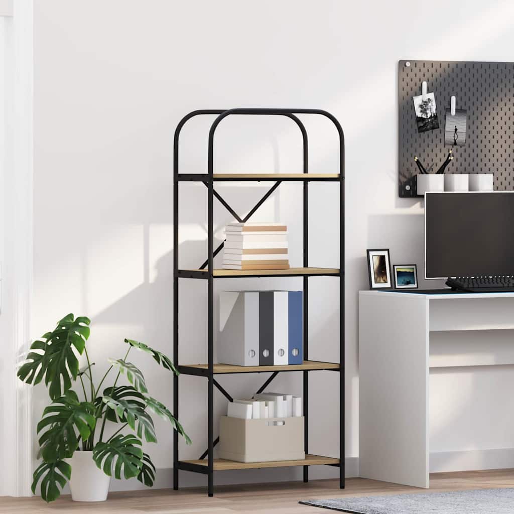 Bücherregal Sonoma-Eiche 60 x 30 x 146 cm Holzwerkstoff