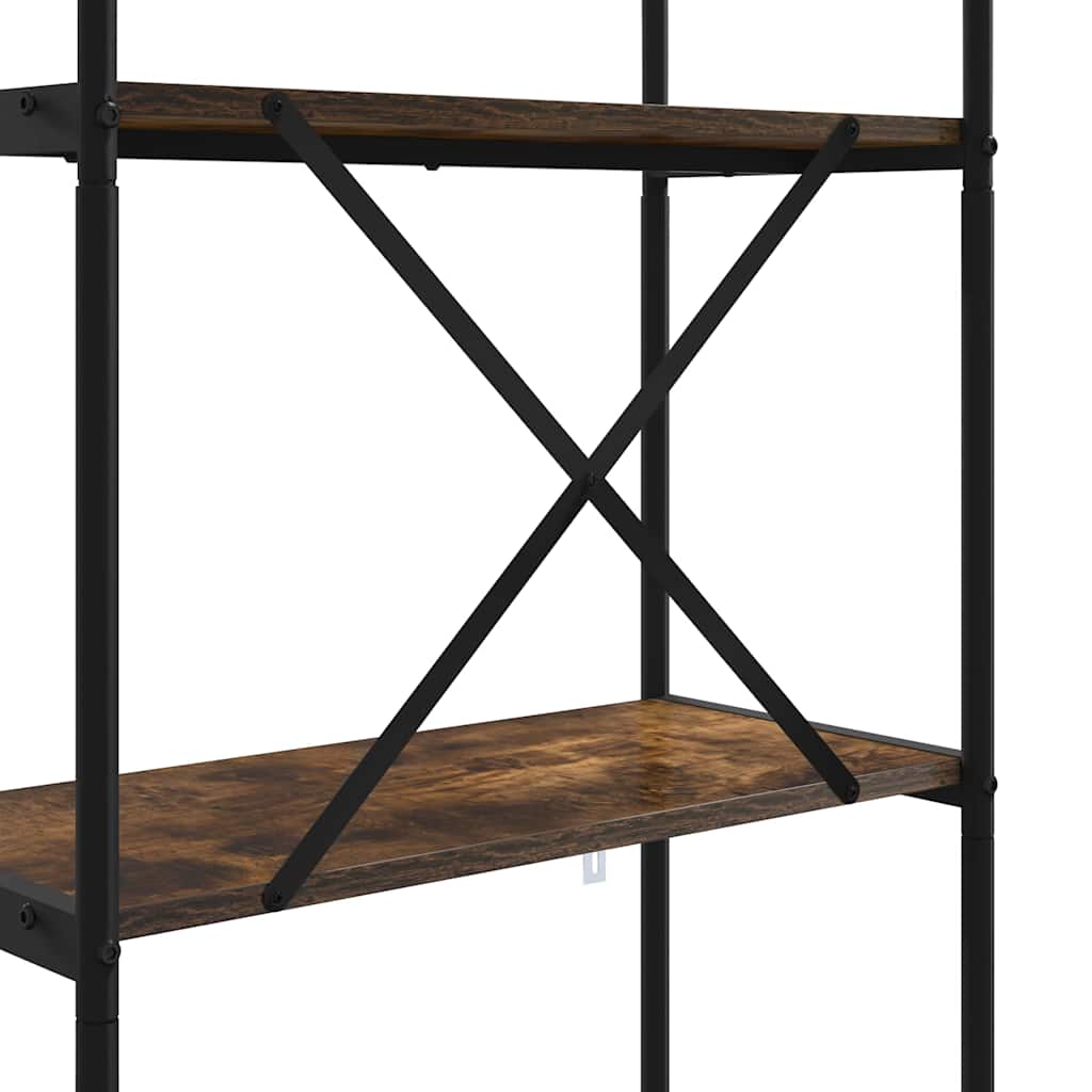 vidaXL Bücherregal Geräucherte Eiche 60 x 30 x 146 cm Holzwerkstoff