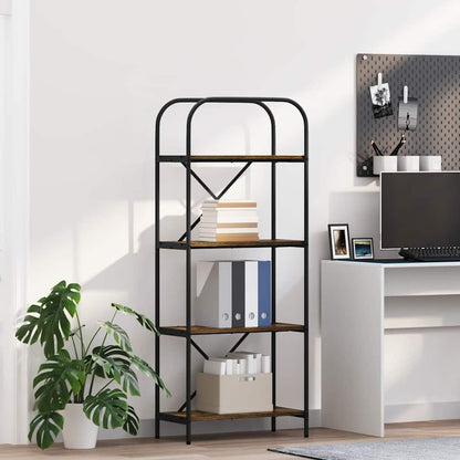 vidaXL Bücherregal Geräucherte Eiche 60 x 30 x 146 cm Holzwerkstoff