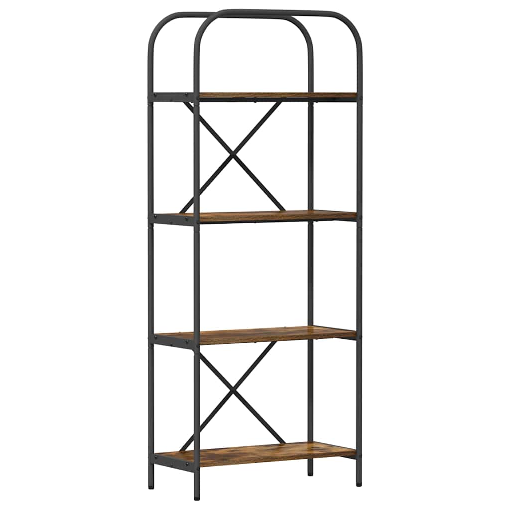 vidaXL Bücherregal Geräucherte Eiche 60 x 30 x 146 cm Holzwerkstoff
