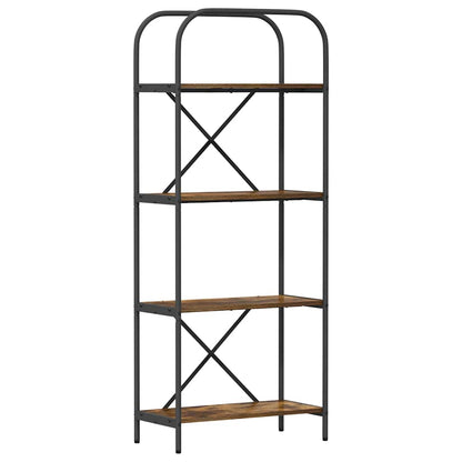 vidaXL Bücherregal Geräucherte Eiche 60 x 30 x 146 cm Holzwerkstoff