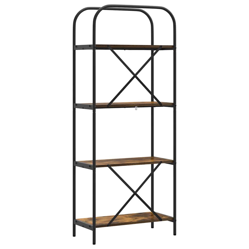 vidaXL Bücherregal Geräucherte Eiche 60 x 30 x 146 cm Holzwerkstoff