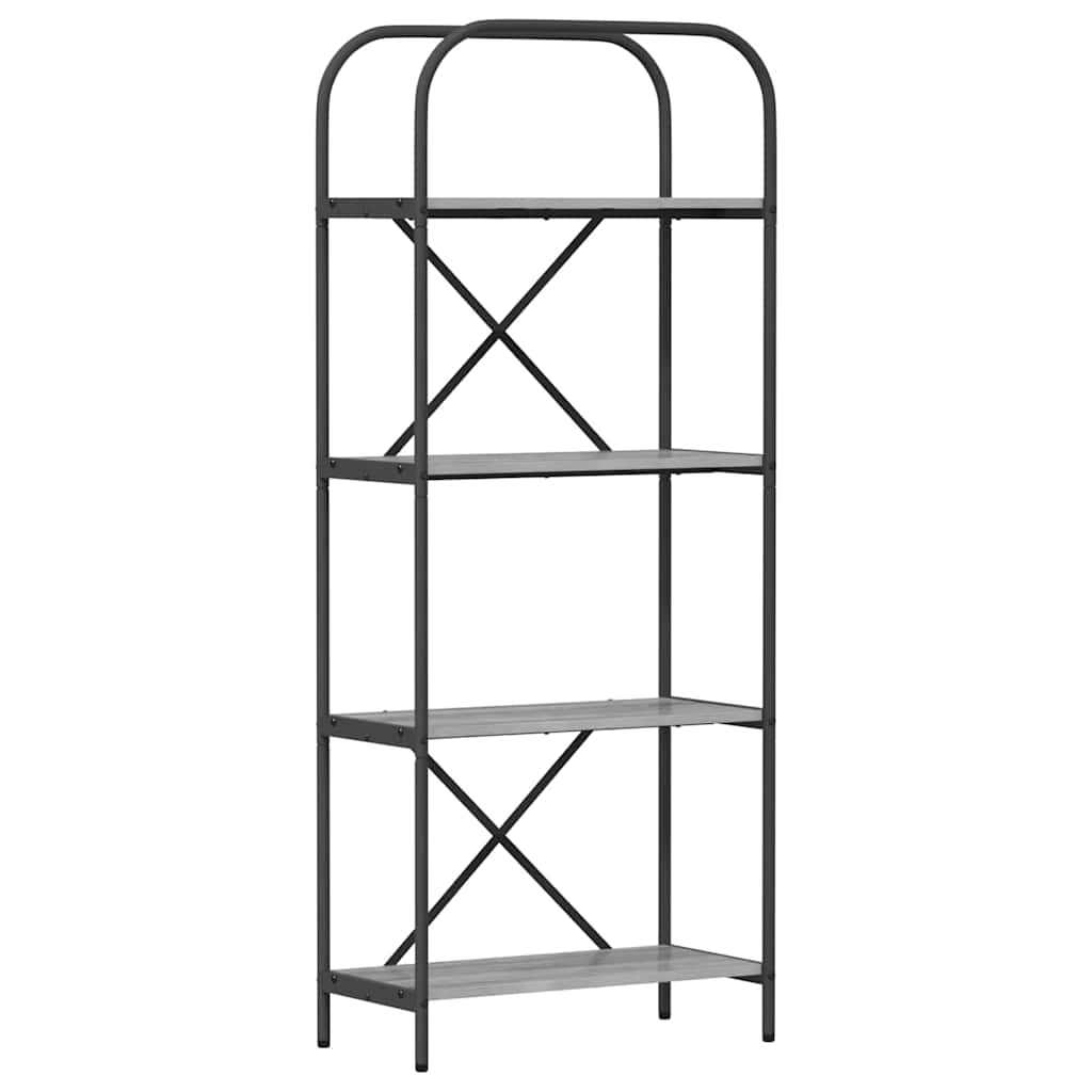 vidaXL Bibliothèque gris Sonoma 60 x 30 x 146 cm Aggloméré