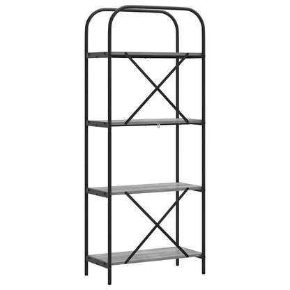 vidaXL Bibliothèque gris Sonoma 60 x 30 x 146 cm Aggloméré