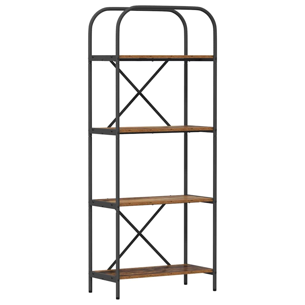 vidaXL Bibliothèque en bois de récupération 60 x 30 x 146 cm Bois d'ingénierie