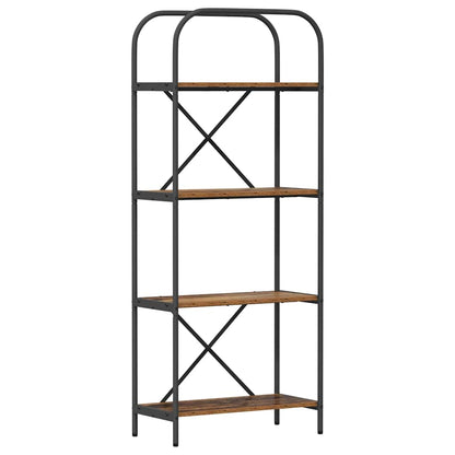 vidaXL Bibliothèque en bois de récupération 60 x 30 x 146 cm Bois d'ingénierie