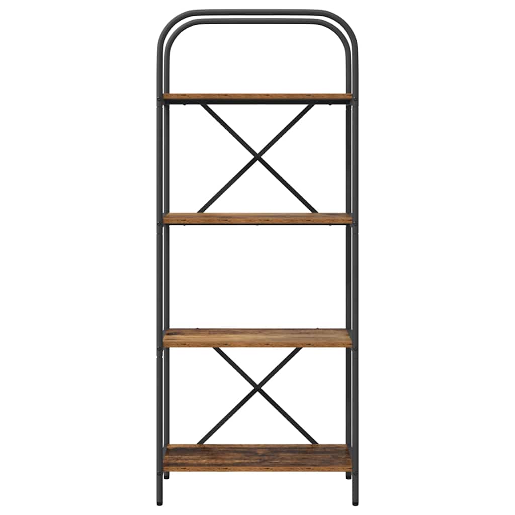 vidaXL Bibliothèque en bois de récupération 60 x 30 x 146 cm Bois d'ingénierie