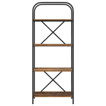 vidaXL Bibliothèque en bois de récupération 60 x 30 x 146 cm Bois d'ingénierie