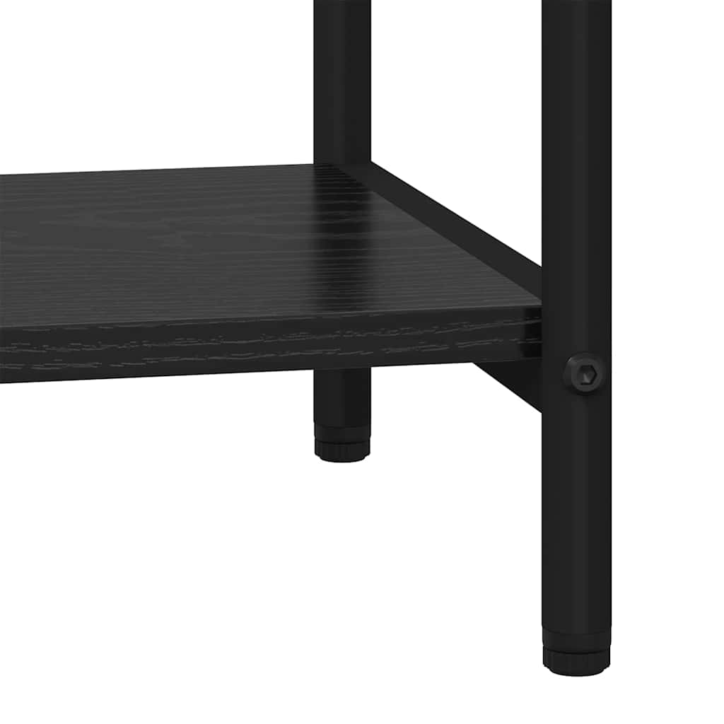 vidaXL Étagère à livres Noir effet chêne 60 x 30 x 109 cm Bois d'ingénierie