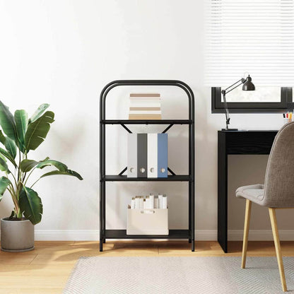 vidaXL Étagère à livres Noir effet chêne 60 x 30 x 109 cm Bois d'ingénierie