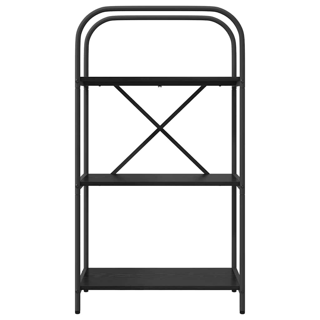 vidaXL Étagère à livres Noir effet chêne 60 x 30 x 109 cm Bois d'ingénierie