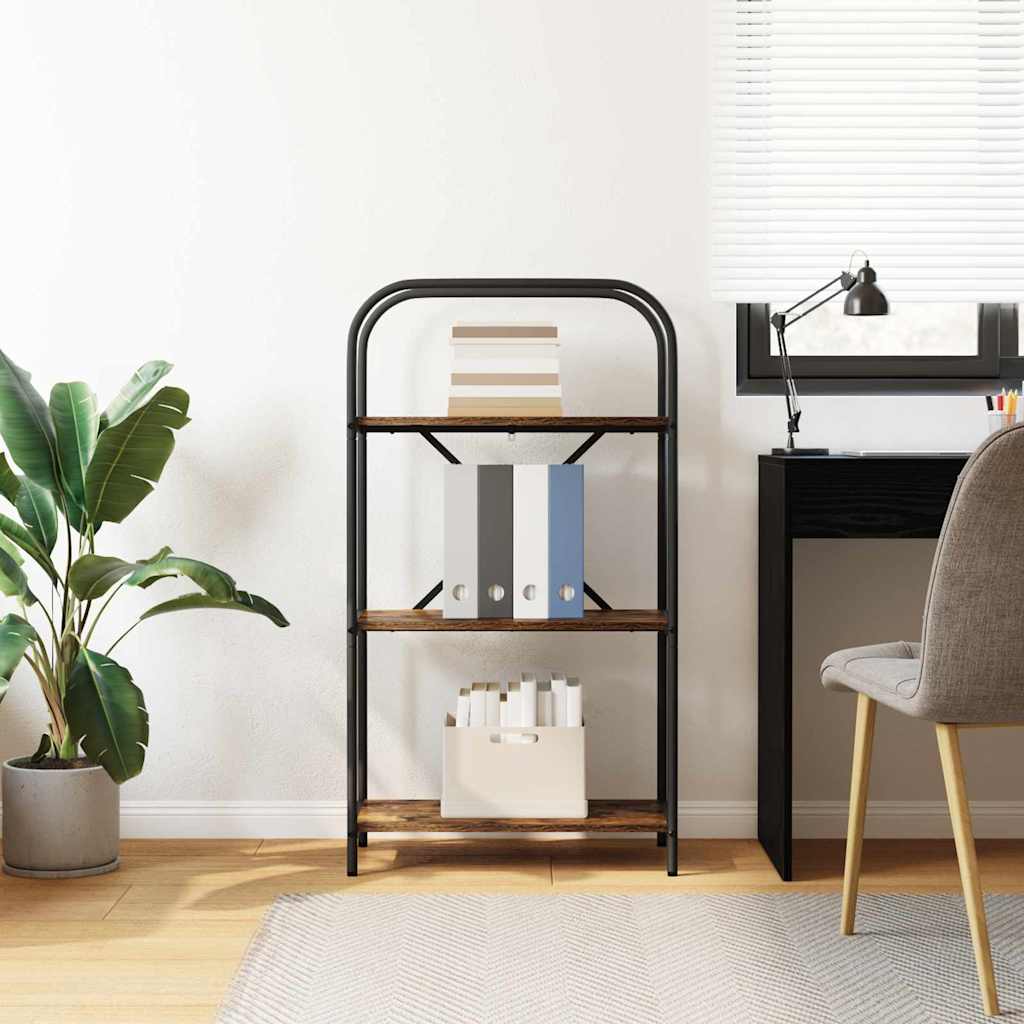 vidaXL Bibliothèque Chêne fumé 60 x 30 x 109 cm Bois d'ingénierie