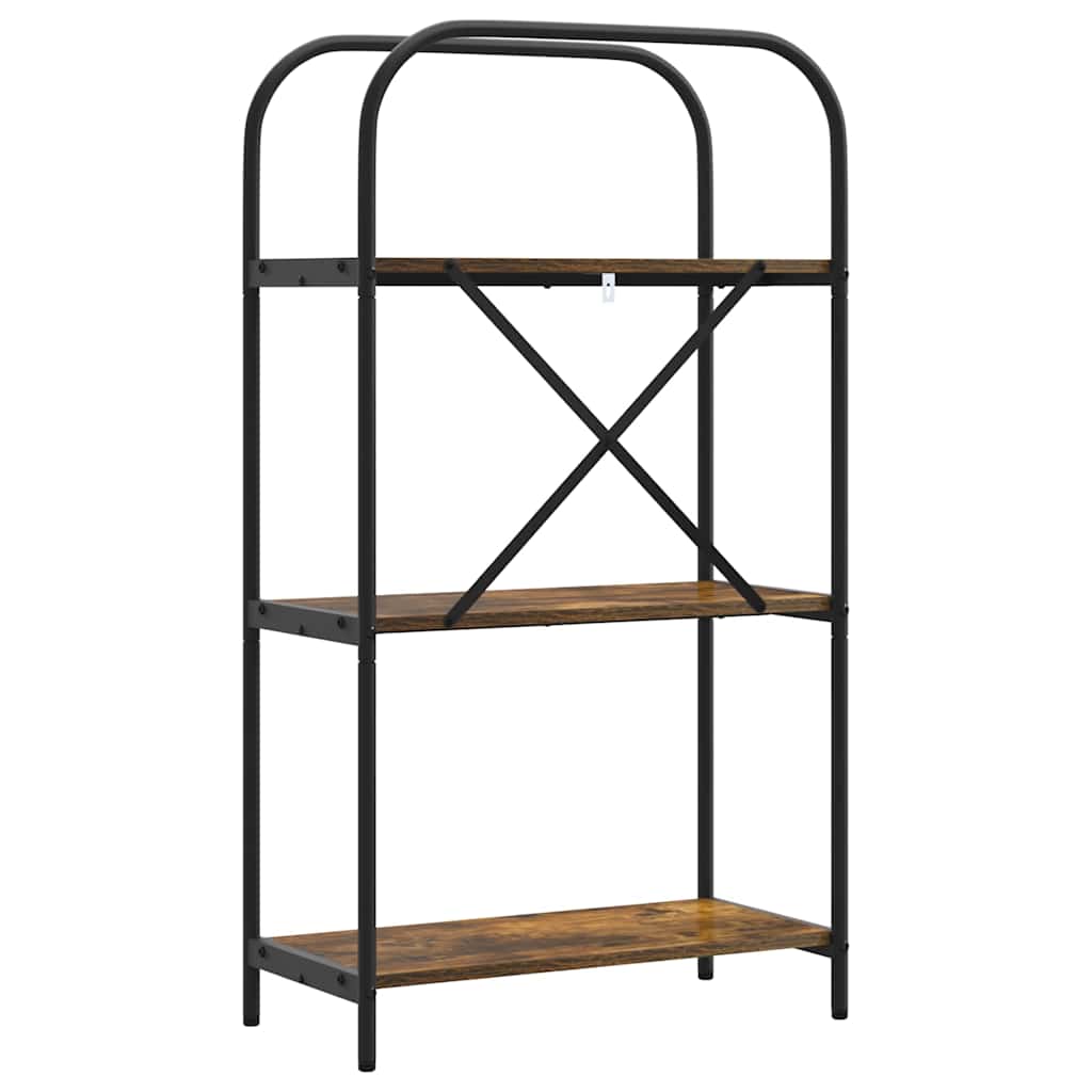vidaXL Bibliothèque Chêne fumé 60 x 30 x 109 cm Bois d'ingénierie