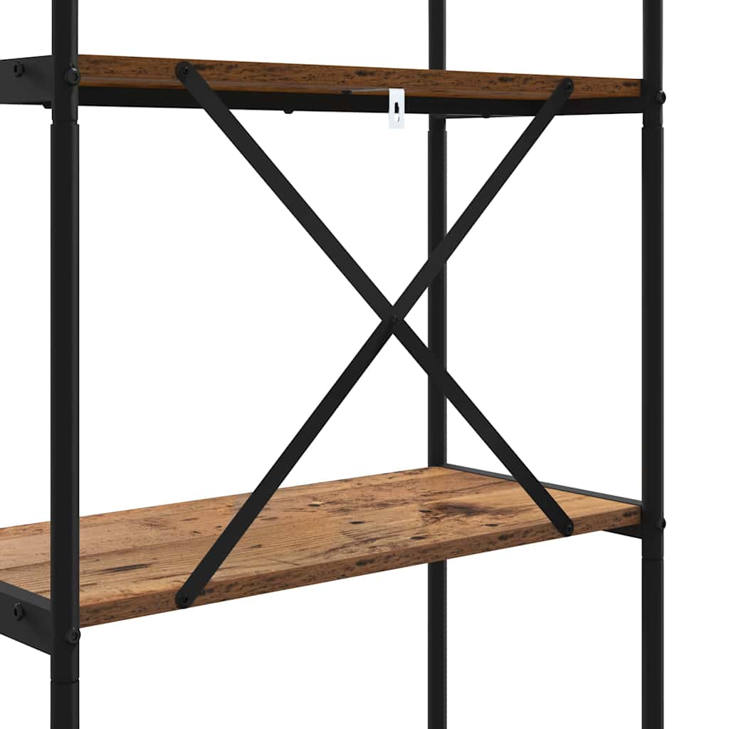 vidaXL Étagère à livres en bois de récupération 60 x 30 x 109 cm Bois d'ingénierie