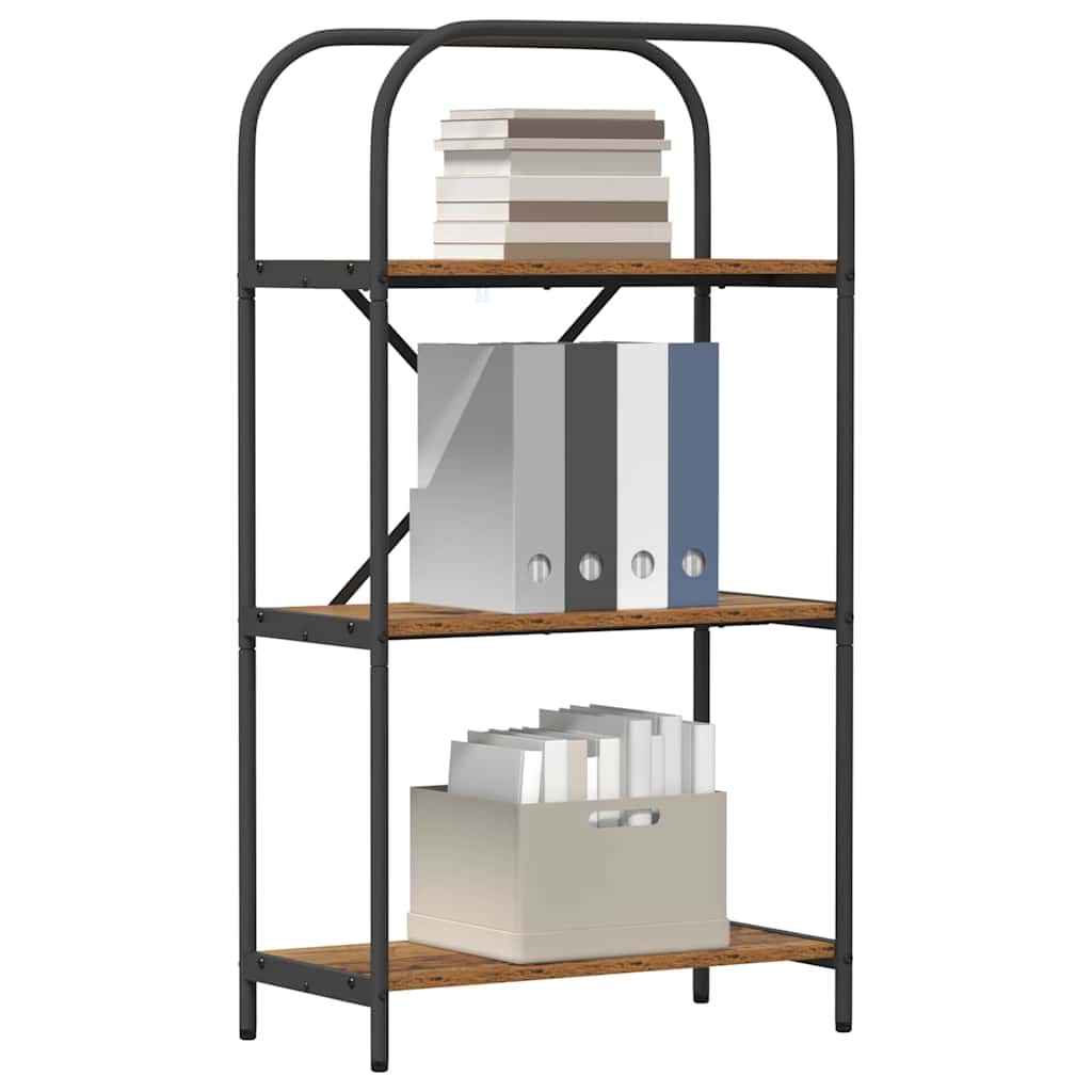 vidaXL Étagère à livres en bois de récupération 60 x 30 x 109 cm Bois d'ingénierie