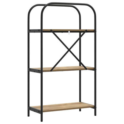 vidaXL Bibliothèque chêne artisan 60 x 30 x 109 cm, bois d'ingénierie