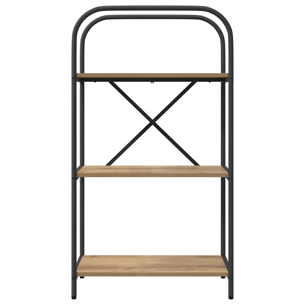 vidaXL Bibliothèque chêne artisan 60 x 30 x 109 cm, bois d'ingénierie