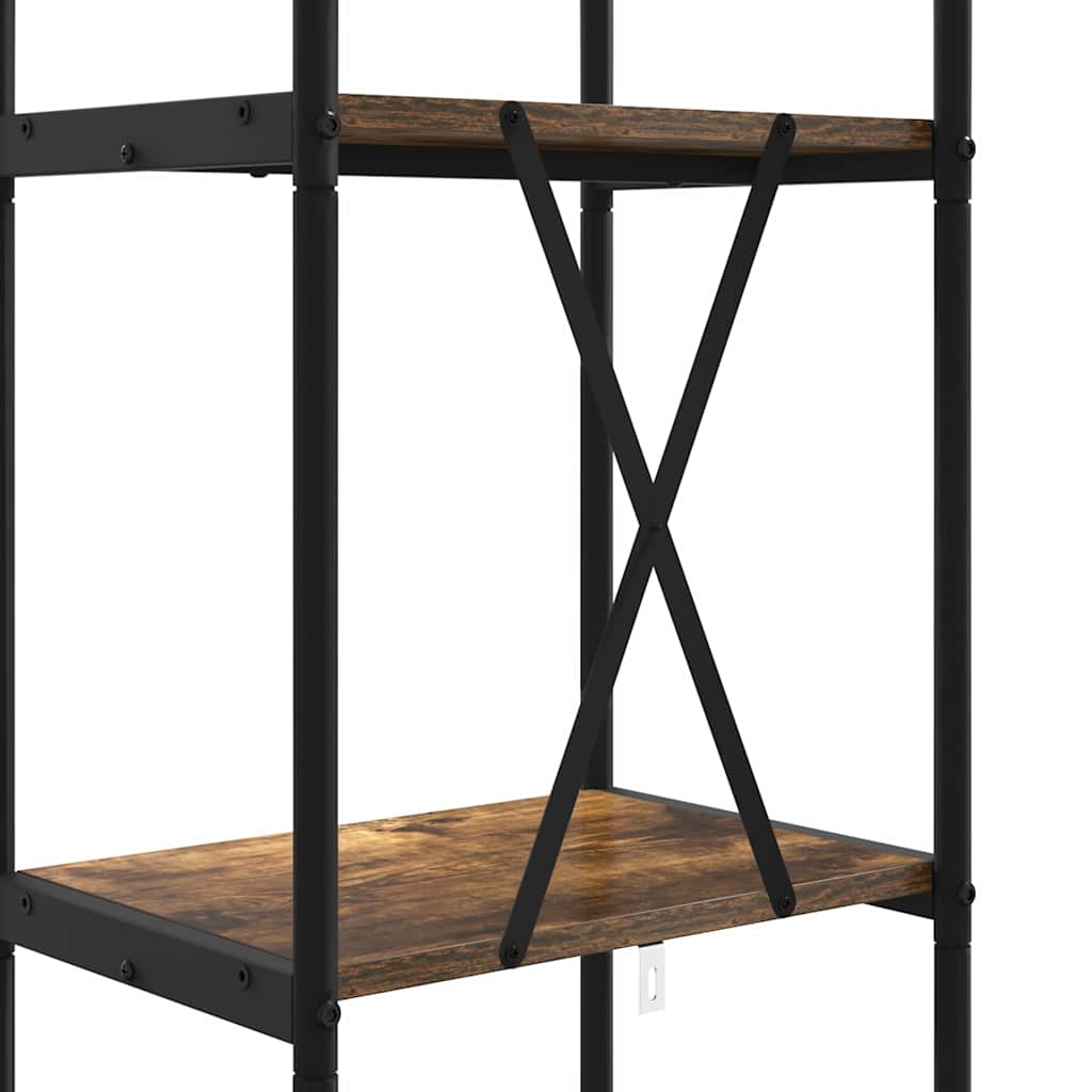 vidaXL Étagère à livres chêne fumé 40 x 30 x 183 cm Aggloméré