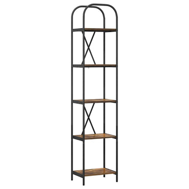 vidaXL Étagère à livres chêne fumé 40 x 30 x 183 cm Aggloméré