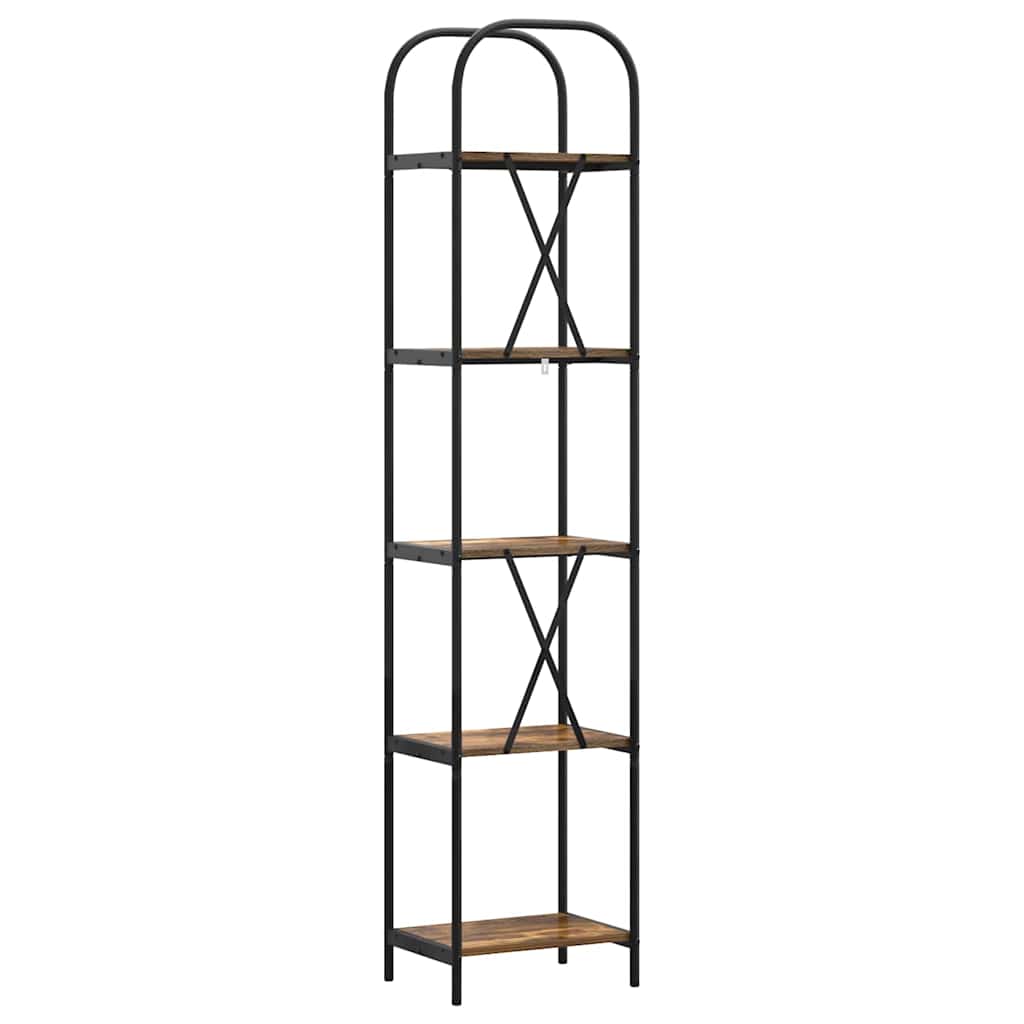 vidaXL Étagère à livres chêne fumé 40 x 30 x 183 cm Aggloméré