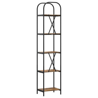 vidaXL Étagère à livres chêne fumé 40 x 30 x 183 cm Aggloméré