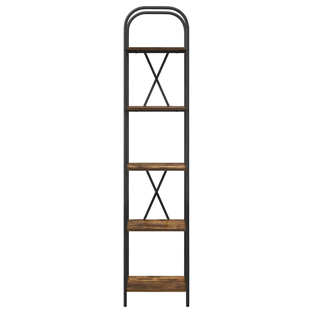vidaXL Étagère à livres chêne fumé 40 x 30 x 183 cm Aggloméré