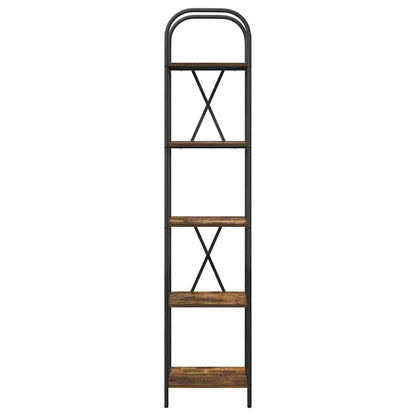 vidaXL Étagère à livres chêne fumé 40 x 30 x 183 cm Aggloméré