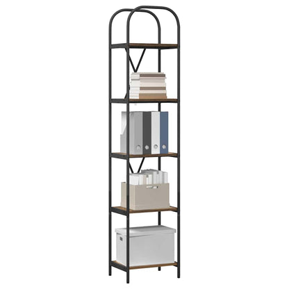 vidaXL Étagère à livres chêne fumé 40 x 30 x 183 cm Aggloméré