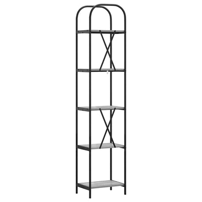 Bücherregal Graues Sonoma 40 x 30 x 183 cm Holzwerkstoff