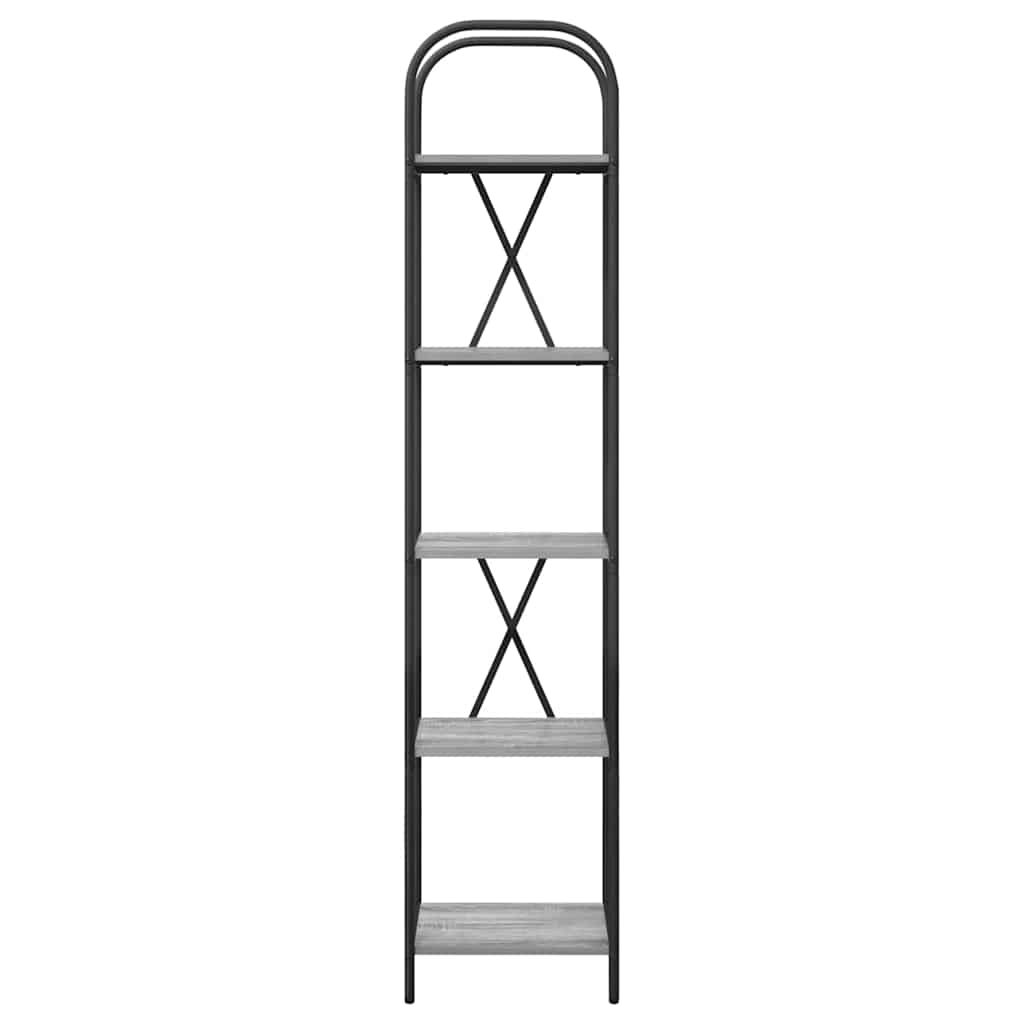 Bücherregal Graues Sonoma 40 x 30 x 183 cm Holzwerkstoff