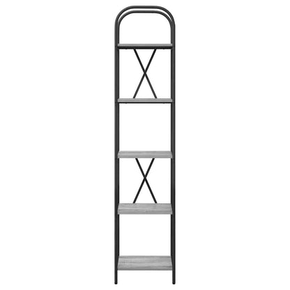 Bücherregal Graues Sonoma 40 x 30 x 183 cm Holzwerkstoff