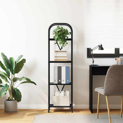 vidaXL Bibliothèque noir aspect chêne 40 x 30 x 146 cm Bois d'ingénierie