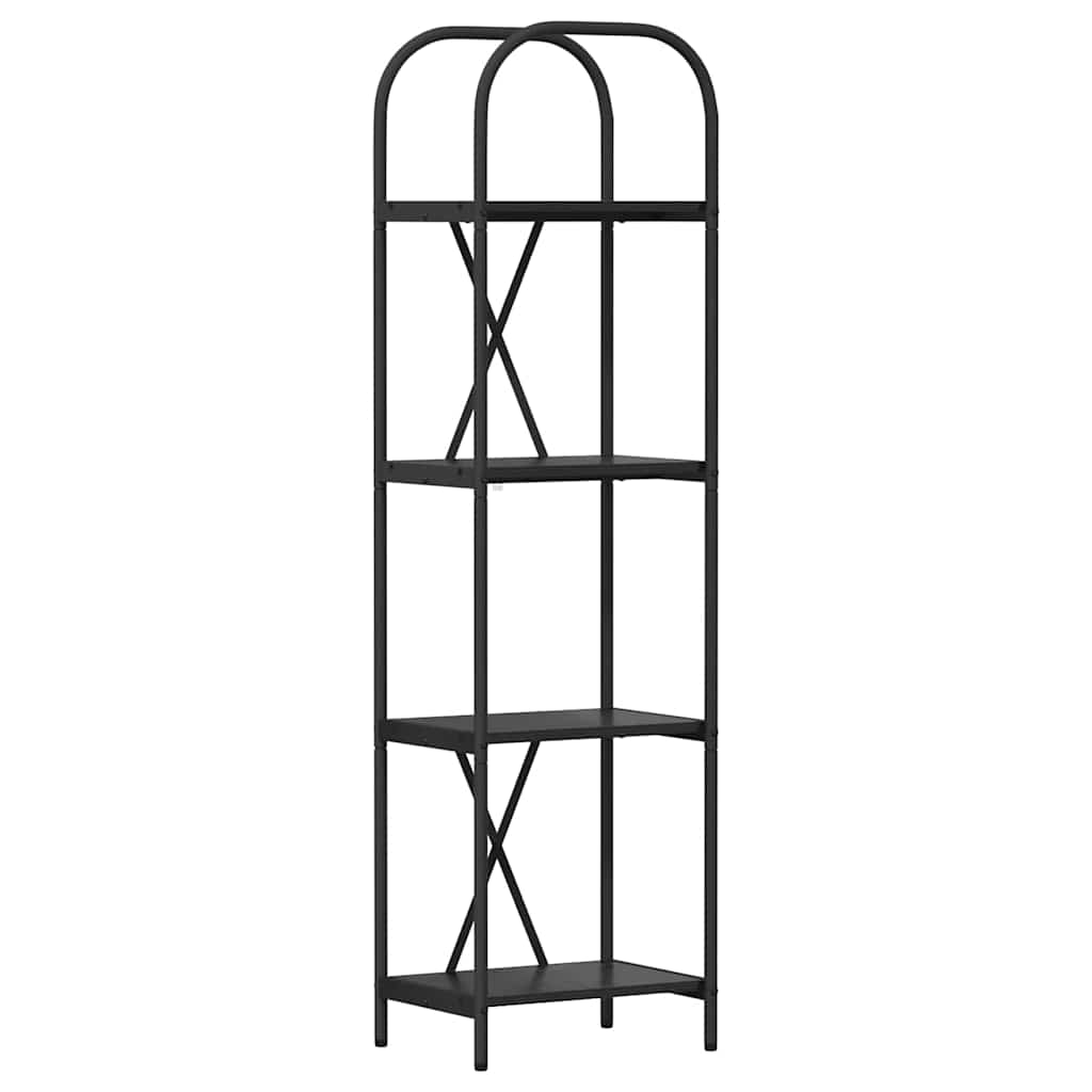 vidaXL Bibliothèque noir aspect chêne 40 x 30 x 146 cm Bois d'ingénierie