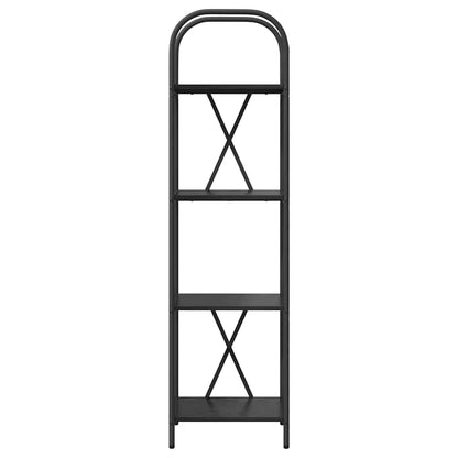 vidaXL Bibliothèque noir aspect chêne 40 x 30 x 146 cm Bois d'ingénierie