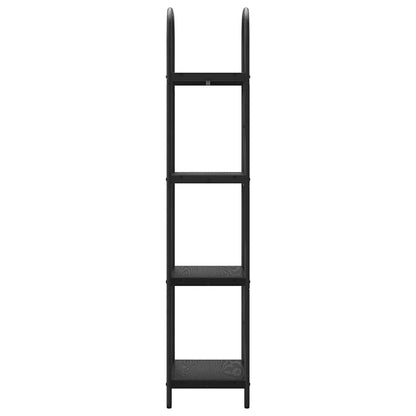 vidaXL Bibliothèque noir aspect chêne 40 x 30 x 146 cm Bois d'ingénierie
