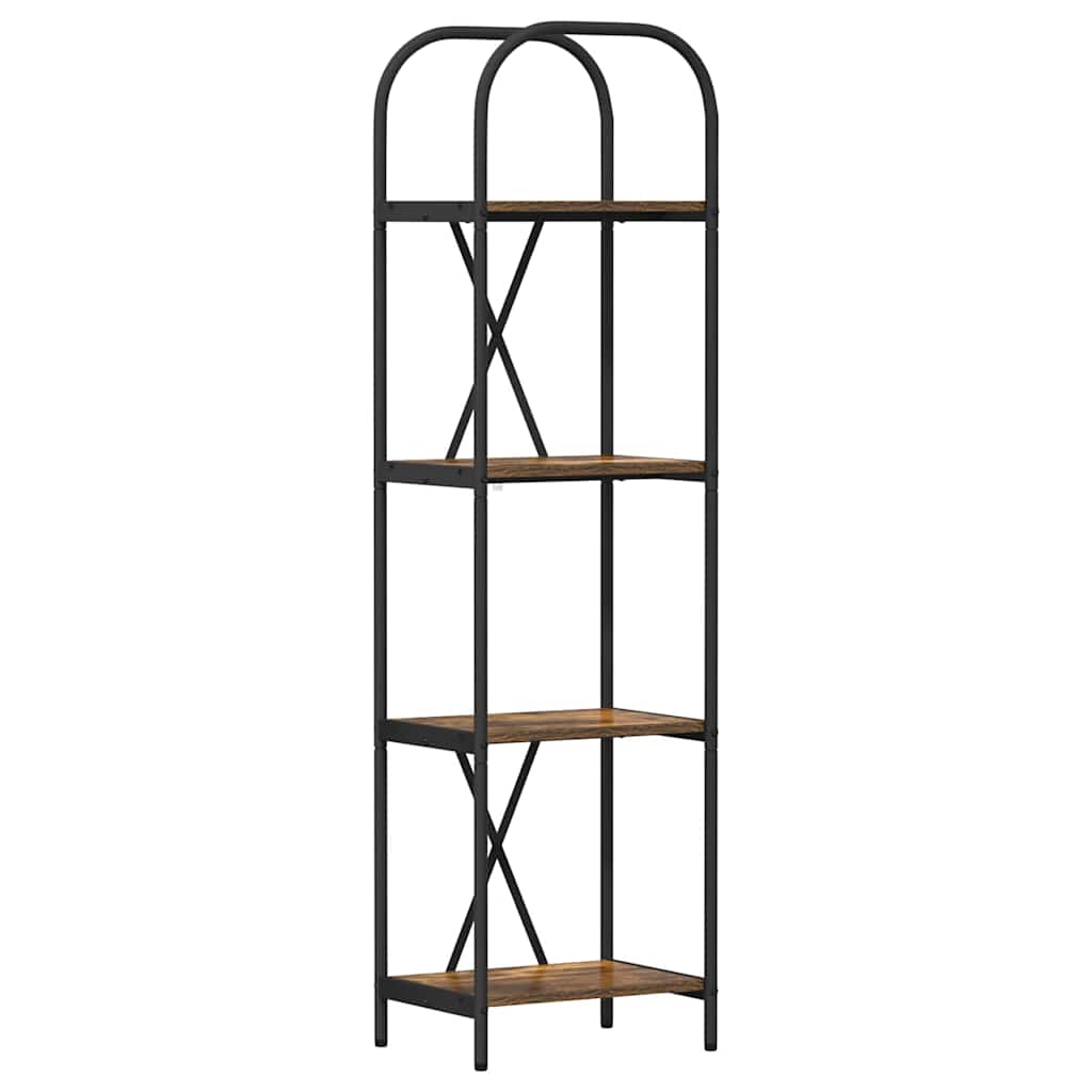 vidaXL Bücherregal Geräucherte Eiche 40 x 30 x 146 cm Holzwerkstoff