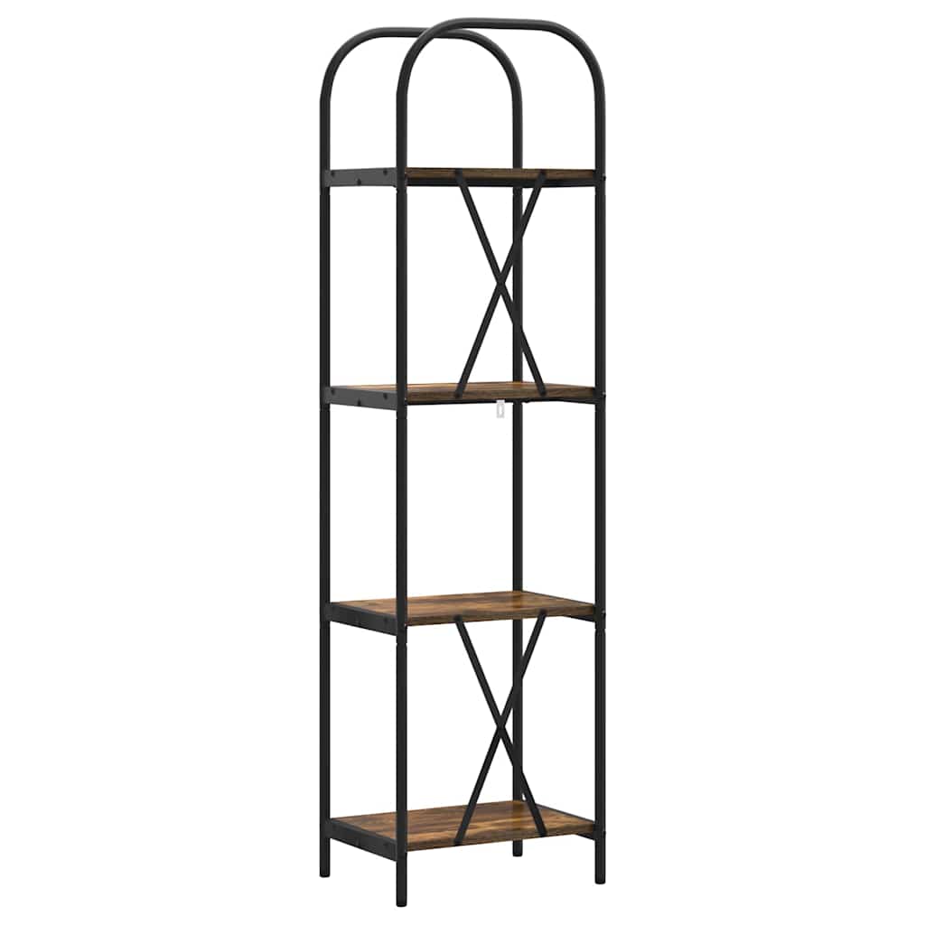vidaXL Bücherregal Geräucherte Eiche 40 x 30 x 146 cm Holzwerkstoff