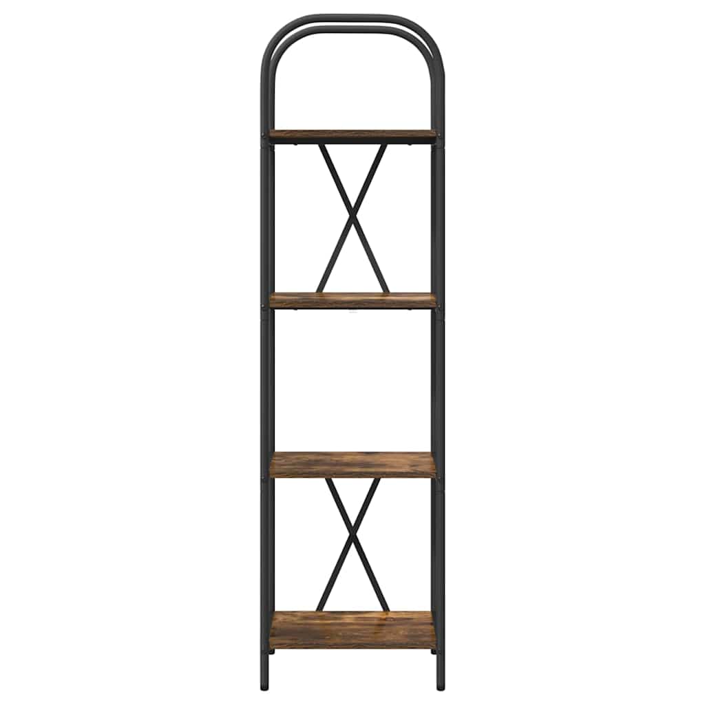 vidaXL Bücherregal Geräucherte Eiche 40 x 30 x 146 cm Holzwerkstoff