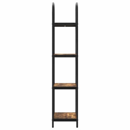 vidaXL Bücherregal Geräucherte Eiche 40 x 30 x 146 cm Holzwerkstoff