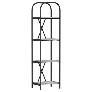 vidaXL Bücherregal Graues Sonoma 40 x 30 x 146 cm Holzwerkstoff