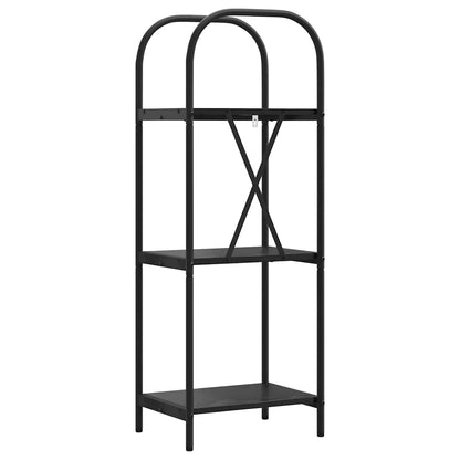 Bücherregal Schwarz Eichen-Optik 40 x 30 x 109 cm Holzwerkstoff